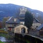 Audressein : Eglise Notre-Dame-de-Tramesaygues classée au patrimoine mondial par l'UNESCO, au titre des principaux sites des chemins de Saint Jacques de Compostelle en France.